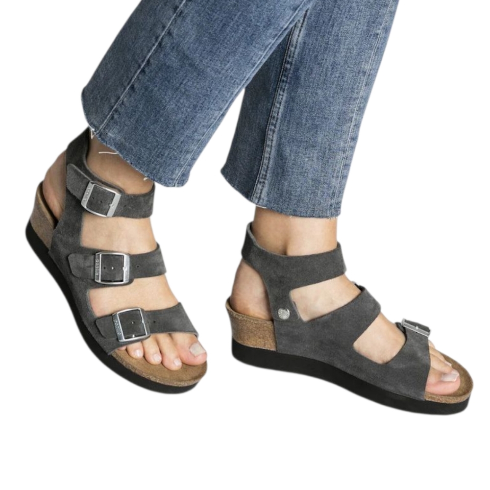 Birkenstock Papillio 39 Linea Gladiator Sandals Gray